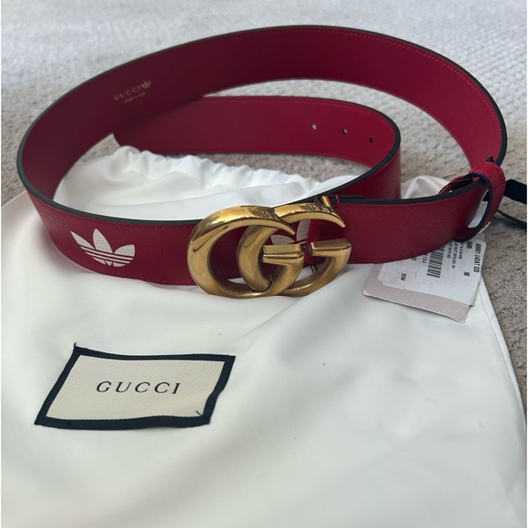Gucci x Adidas leather belt NWT unisex - Picture 4 of 7